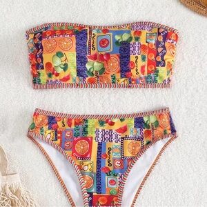 Amazon Colorful Fruit Print Bikini